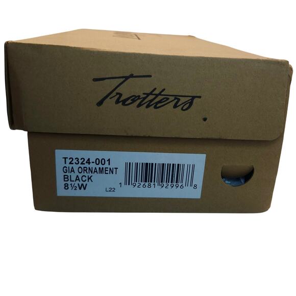 TROTTERS Gia Ornament Leather Ballet Flats Women sz 8.5W Black NEW‎ | MSRP $114 - Picture 9 of 9